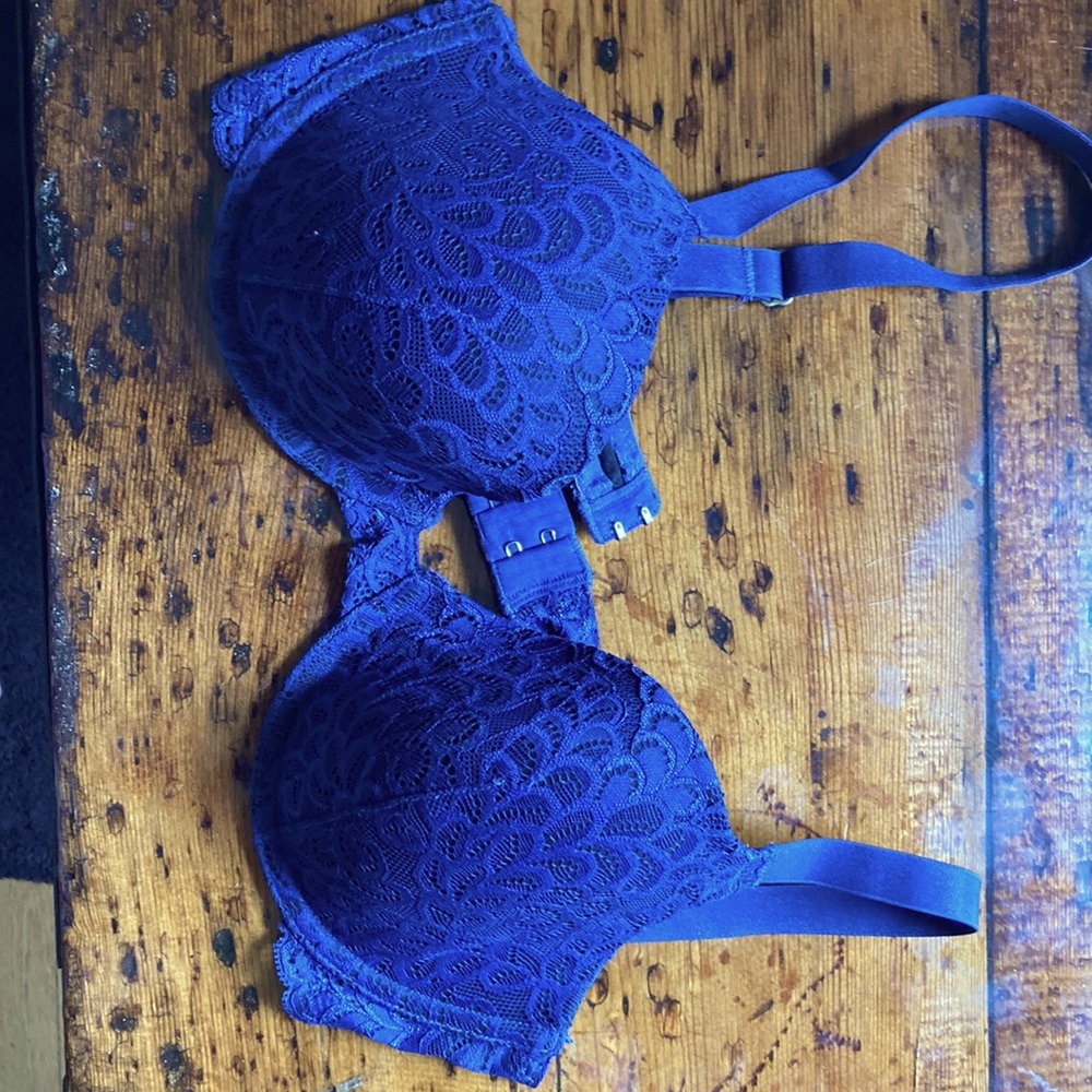 Navy Lace Bra